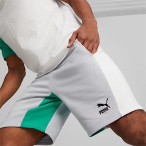 Classics Block 8" Men's Shorts, Platinum Gray-PUMA White